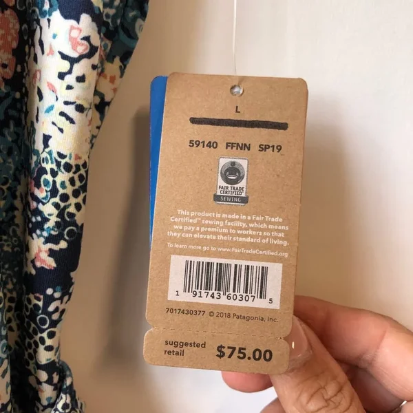Patagonia Seabrook Twist Dress - Women's FURNAI Floral/New Navy - L