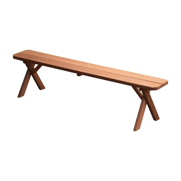 Cedar 6' Crossleg Bench - Gray Stain