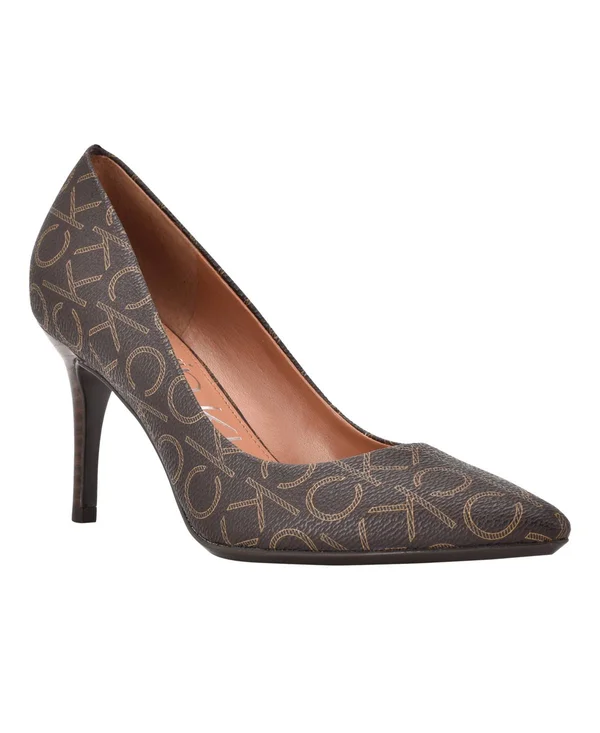 Calvin Klein Gayle 2 Women's Shoes Taupe Logo : 6 M