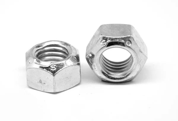 1x22-8 Coarse Thread Grade C Stover All Metal Locknut Medium Carbon Steel Zinc Plated and Wax Pk 10