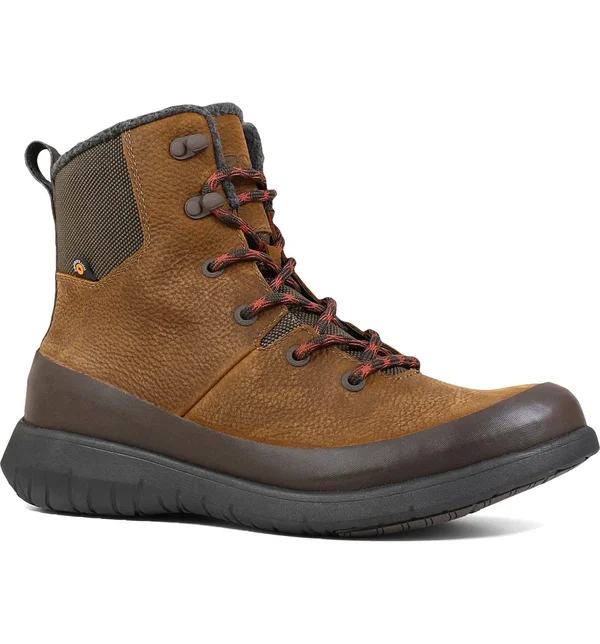 Bogs Men's Freedom Lace Tall Boot - 13 - Cinnamon