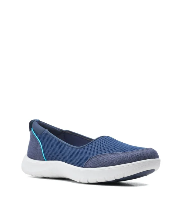 Clarks Adelia Blush Women's Navy Slip on 8 N