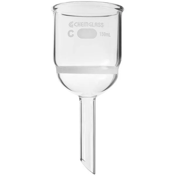 Chemglass - CG-1402-28 - Filter Funnel, Buchner, 600ml, Fine Frit