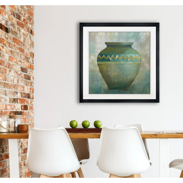 Jade Vessel -Framed Giclee Print - 16x16