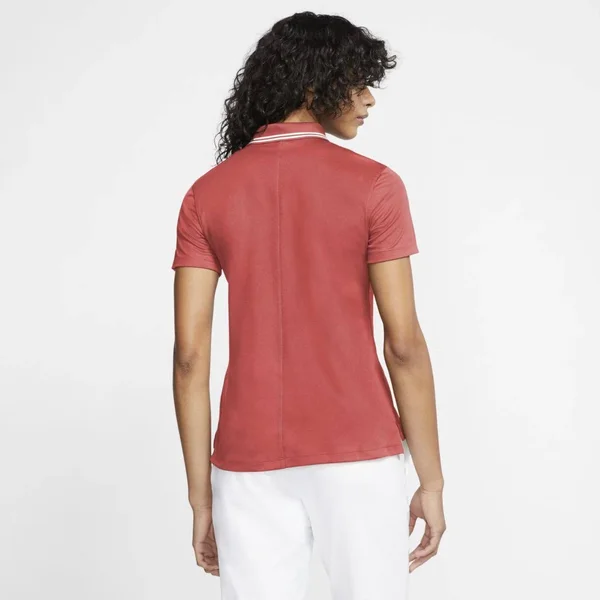 Nike Women's Victory Solid Golf Polo Coral Xs