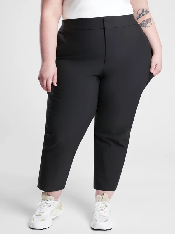 Athleta Women's Stellar Straight Crop Pant Black Size 4