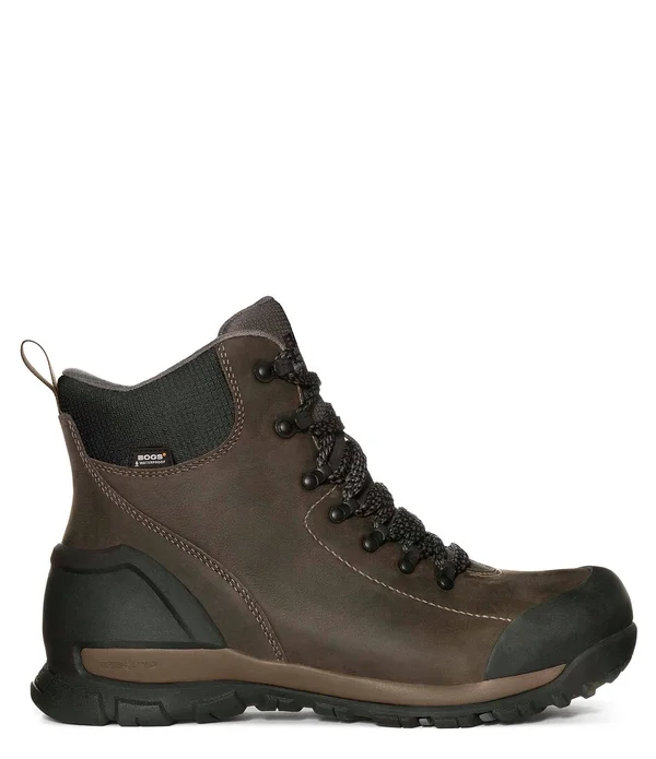 Bogs Men's Foundation Leather Comp Toe Boot Brown 11.5