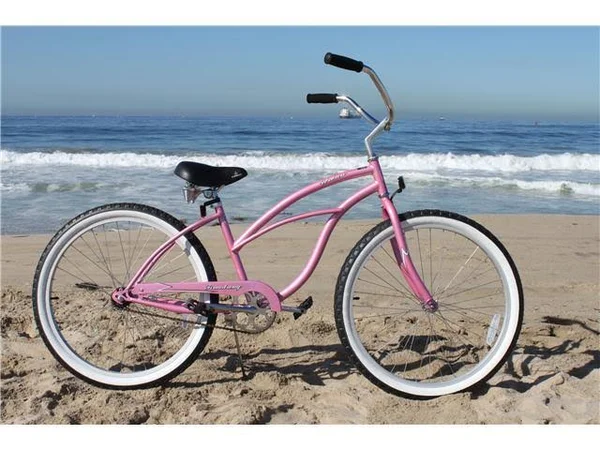 Firmstrong 24 inch Urban Lady Single Speed - Women's Beach Cruiser Bike Pink