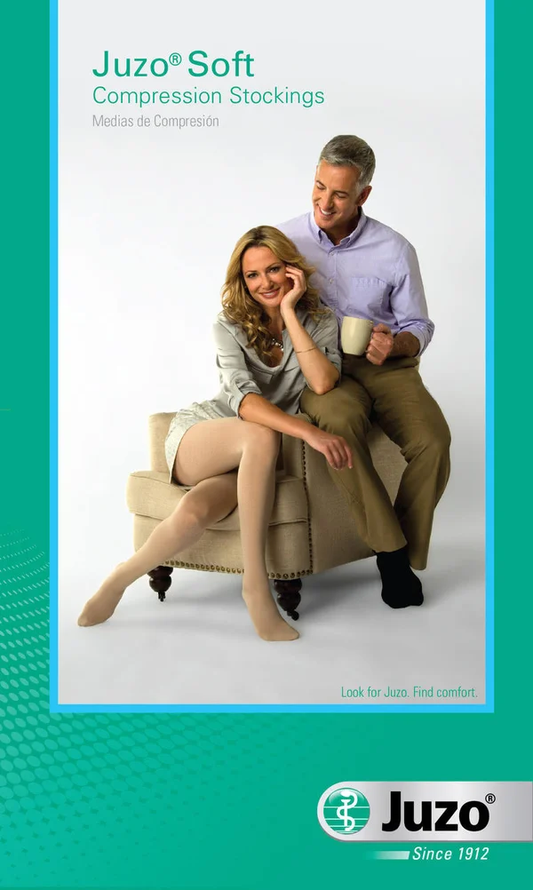 Juzo Soft 20-30 mmHg Pantyhose w/ Open Crotch, II, Regular, Cinnamon