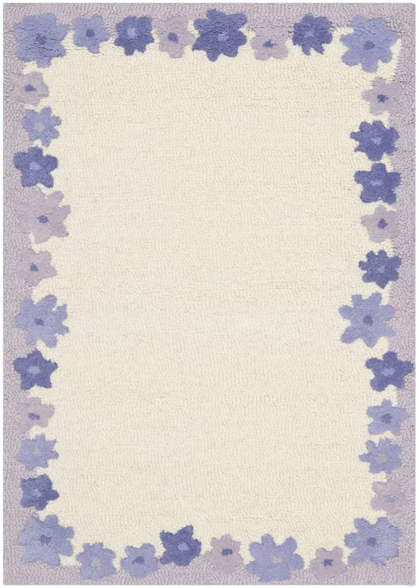 Safavieh Kids Ivory/Lavender 2 ft. x 7 ft. Runner Rug