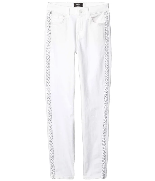 7-For-All-Mankind The Ankle Skinny in Clean White Clean White, 28