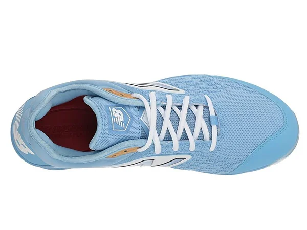 New Balance Men's 3000v4 Low Metal Baseball Cleats in Carolina Blue/White (8)