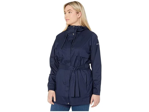 Columbia Pardon My Trench Rain Jacket - Women's Dark Nocturnal, 1x
