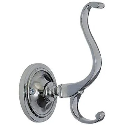 Plain Coat Hook - Bright Chrome Canora Grey