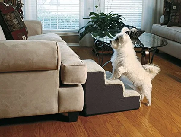 Dallas Manufacturing Co. 3 Step Home D閏or Pet Steps, Brown & Tan
