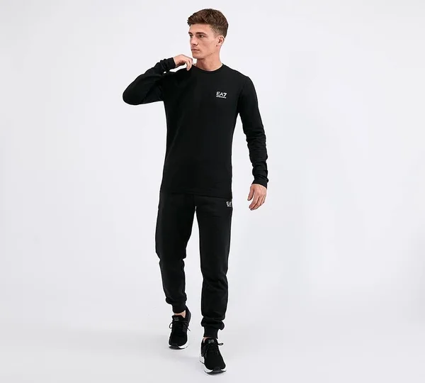 EA7 Core ID Long Sleeve T-Shirt - Black - Size S