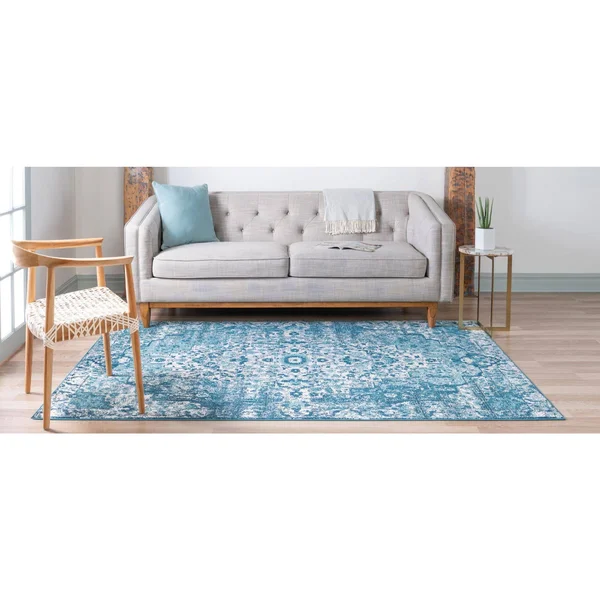 Amulet Navy Blue Vintage 4x6 Area Rug