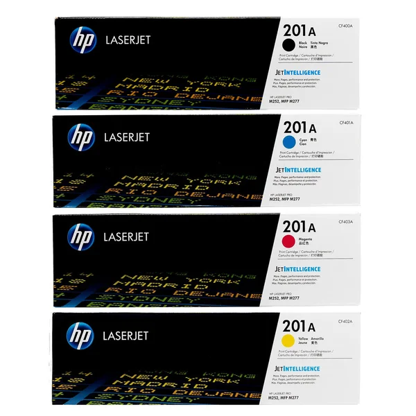 HP 201A Set, CF400A CF401A CF402A CF403A, Original HP Toner Cartridge - Black, Cyan, Yellow, Magenta