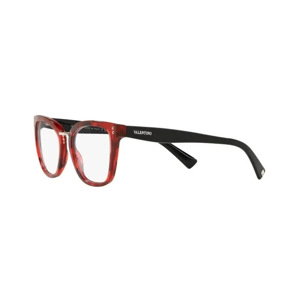 Valentino VA3026 Pillow Eyeglasses - 50-19-140, 5020-HAVANA Red