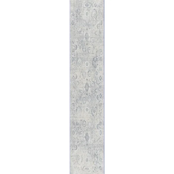 Dynamic Rugs Castilla 3530 7&10x22 x 10&10x22 Ivory, Grey Area Rug