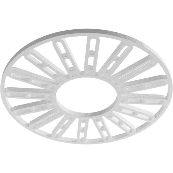 Ekena Millwork CMPP40HHASV 40x22OD x 14 1/2x22ID x 1x22P Hale Architectural Grade PVC Pierced Ceiling Medallion, Antiqued Silver