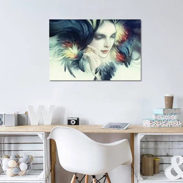 Anna Dittmann Canvas Wall Decor Prints - Tavuk ( Fashion art)