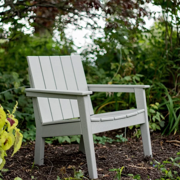 Hawkesbury Recycled Plastic Modern Lounge Chair by Havenside Home - Light Gray