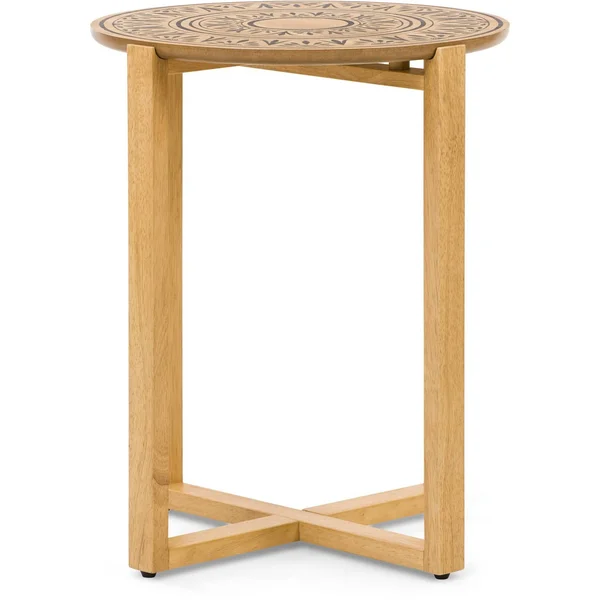 Adore Decor FUTB10103A Dahlia Side Table - Natural