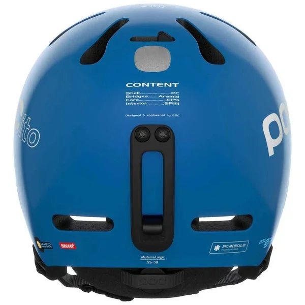 POC POCito Fornix Spin Helmet - Kids& Fluorescent Blue - M/L