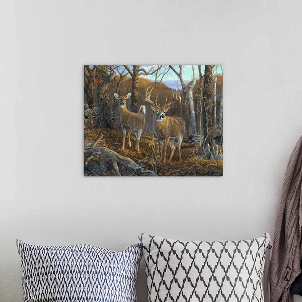 Oak Ridge Trophy Deer - Canvas Wall Art, 20x16, Great Big Canvas