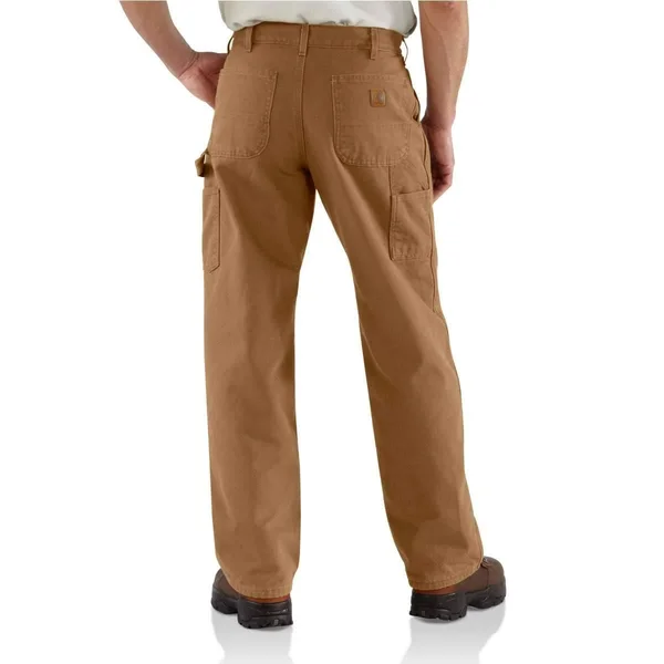 Carhartt Men's Flannel Lined Washed Duck Dungaree