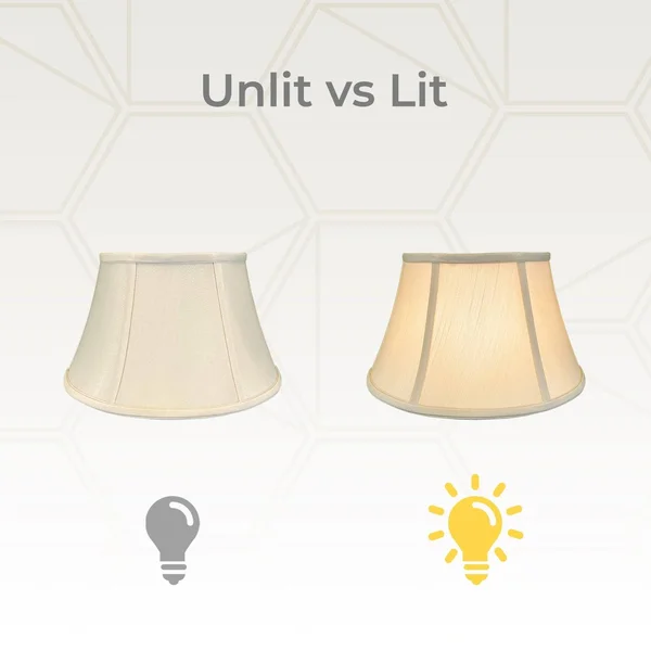 Royal Designs Shallow Drum Bell Bouillotte Lamp Shade - Beige, 9.5x15x8 - Single