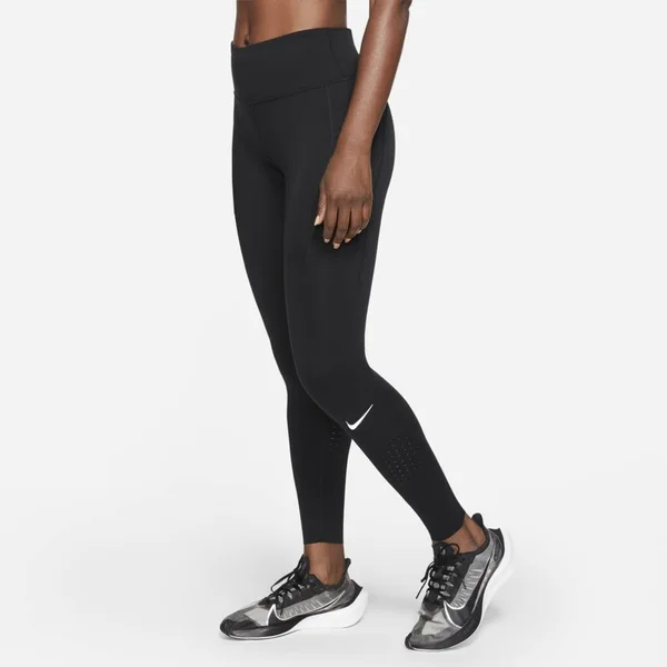 Nike Epic Lux Flash Tights - Black/Reflective Silver, Size Xs