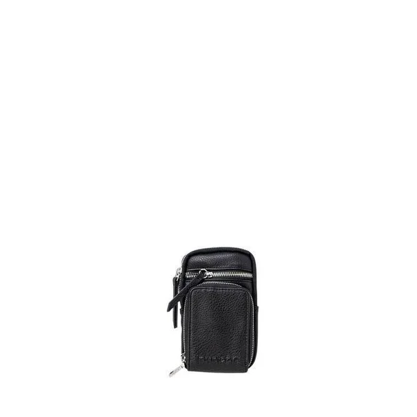Leather Effect Hanging Coin Purse - Black - U