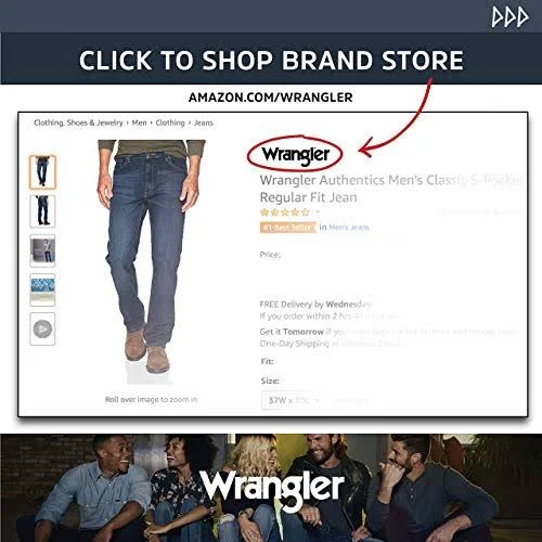 Wrangler Authentics Men's Classic 5-Pocket Regular Fit Cotton Jean