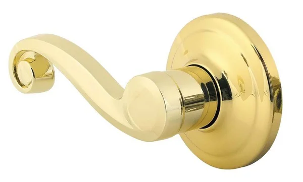 Kwikset 967LLRH-5S Lido Lever Right Hand Double Cylinder Interior with Smart KEY - Antique Brass