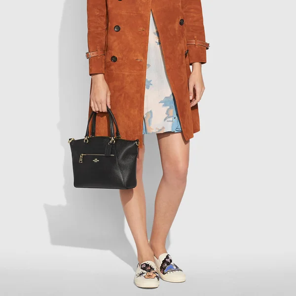 Coach Sunflower/Gunmetal Prairie Pebble Satchel