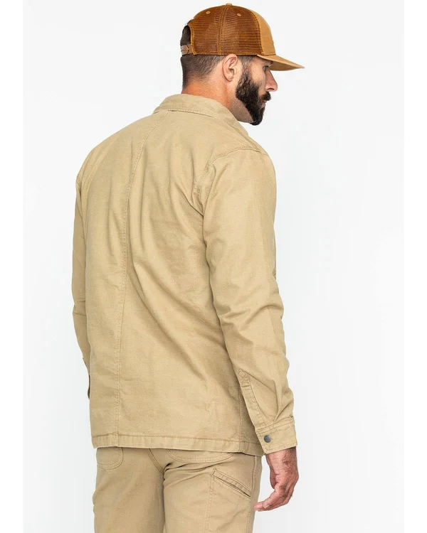 Carhartt Men's Rugged Flex Rigby Shirt Jacket, 2XT, Dark Khaki