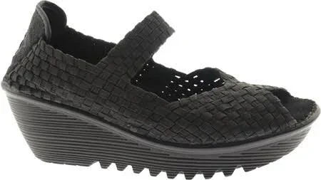 Bernie Mev Women's Halle Wedge Pump, Black, 38 EU/7.5-8 M US