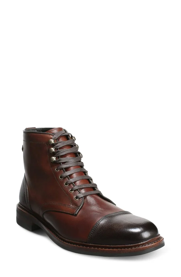 Allen Edmonds Landon Cap-Toe Boot - Chili/Brown