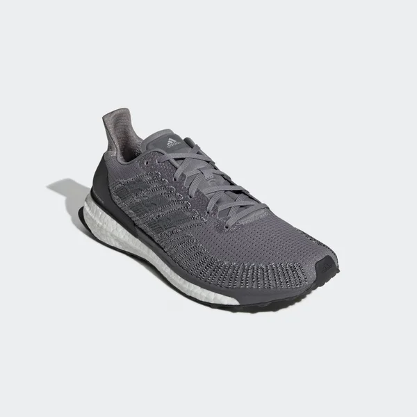 Men's Solar Boost St 19 Running Shoe - Grey Three/Grey/Solar Yellow, 10
