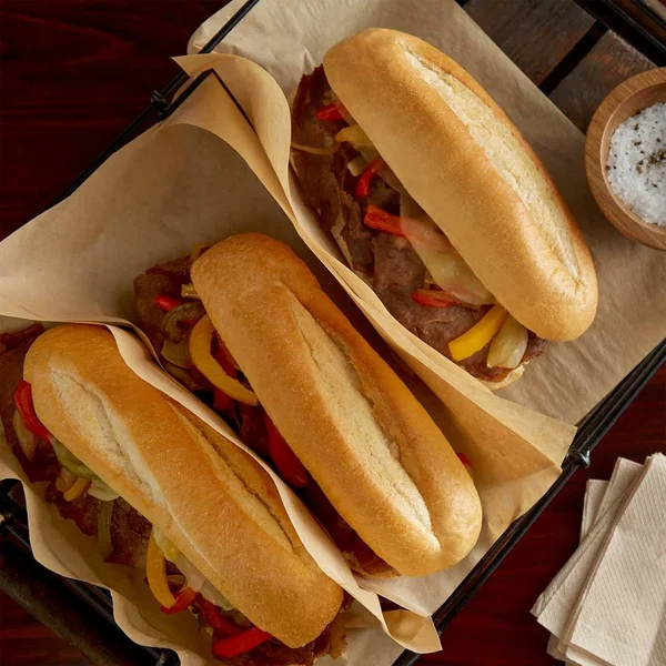 Amoroso&s 10x22 Philadelphia Hearth-Baked Sliced Hoagie Rolls - 48/Case