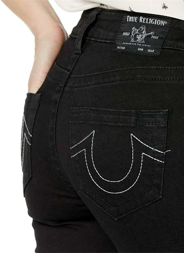 True Religion Women Jennie Curvy Skinny Jeans Black 31