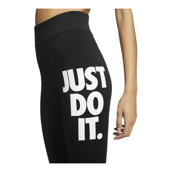 Nike Women's Sportswear Leg-A-See Just Do It Leggings - Black/White