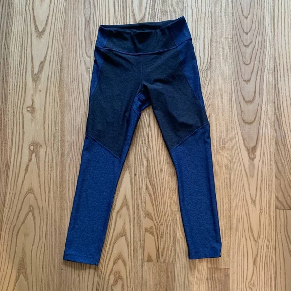 Outdoor Voices Pants & Jumpsuits - Nwt Outdoor Voices 34 Two-Tone Leggings, Color: Black/Blue, Size: S, Poshfactore&s Clo