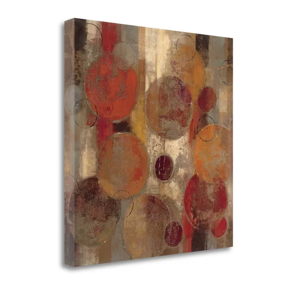 Tangletown Fine Art 25x22 x 25x22 Oriental Bazaar I Giclee Print on Gallery Wrap Canvas