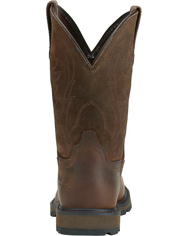 Ariat Men's Groundbreaker Steel Toe Boots Brown 11.5 D