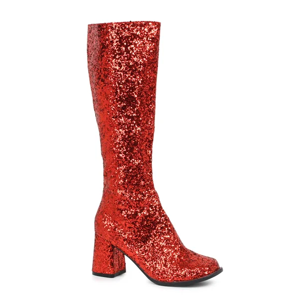 Ellie - Womens Gogo-g Boots Red Glitter - Size-6