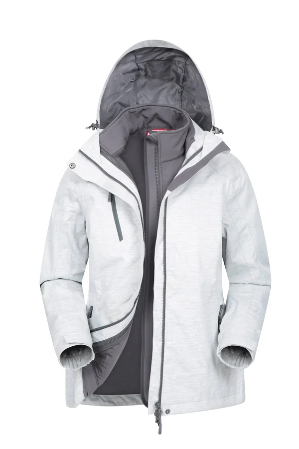 Mountain Warehouse Bracken Melange 3 in 1 Womens Waterproof Jacket
