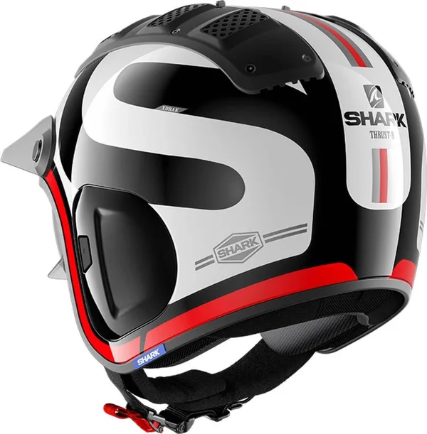 Shark X-Drak 2 Thrust-R - Jet Helmet - Black/White/Red - M
